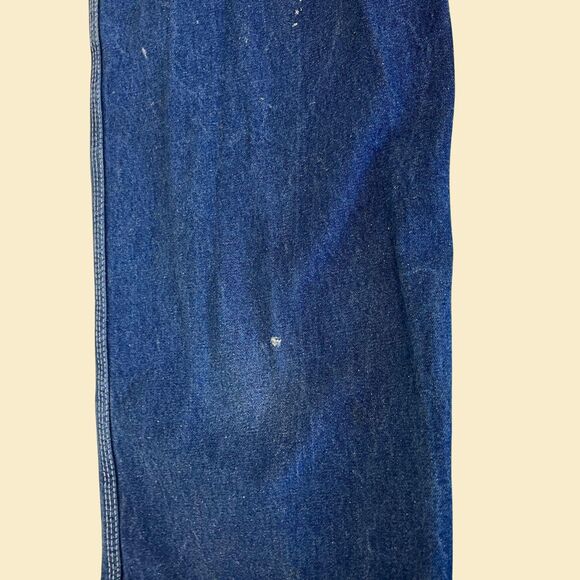70s/80s Big Smith denim overalls, vintage cotton medium wash denim blue overalls - Picture 7 of 8
